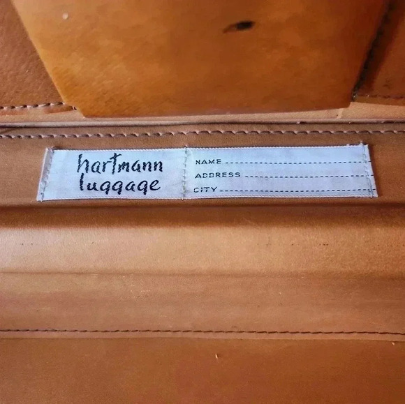 Hartmann Belting Leather 4" Slim Attache Briefcase -  double lock with keys - Picture 3 of 11